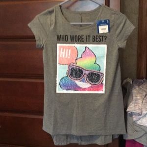 Flip sequin gray shirt